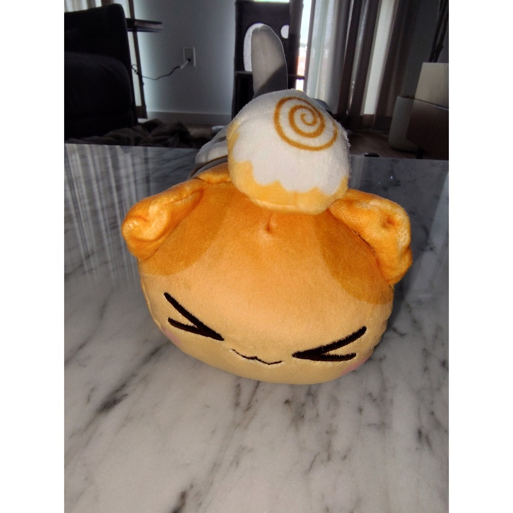 Aphmau MeeMeows Cinnamon Roll Cat Plush Orange White Collectible Cat Toy